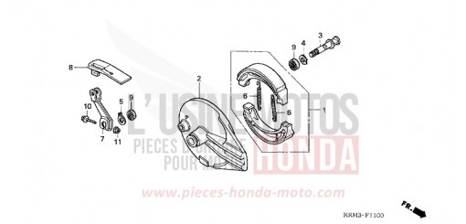 REAR BRAKE PANEL XR125L5 de 2005